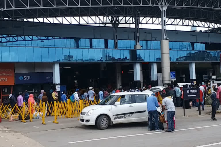 Rail workers protest in Raipur today