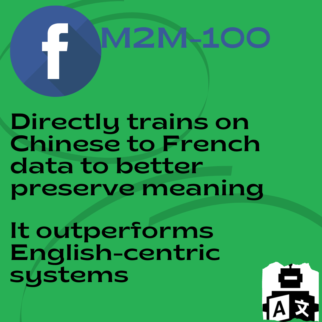 machine learning tools by facebook,multilingual machine translation model by facebook