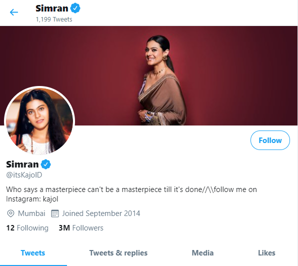 shah rukh khan and kajol changes his twitter name and profile picture