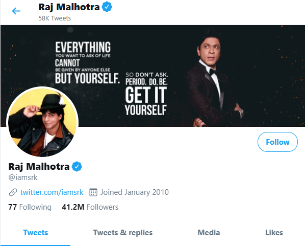 shah rukh khan and kajol changes his twitter name and profile picture