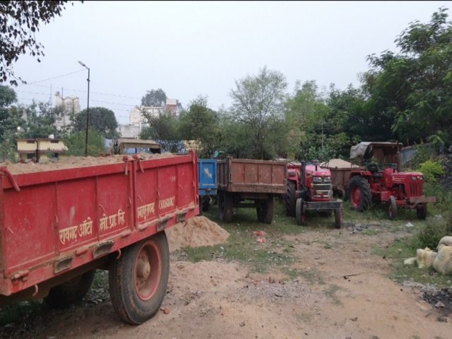 Raigarh police seized four tractors