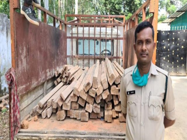 Forest Department seized pickup