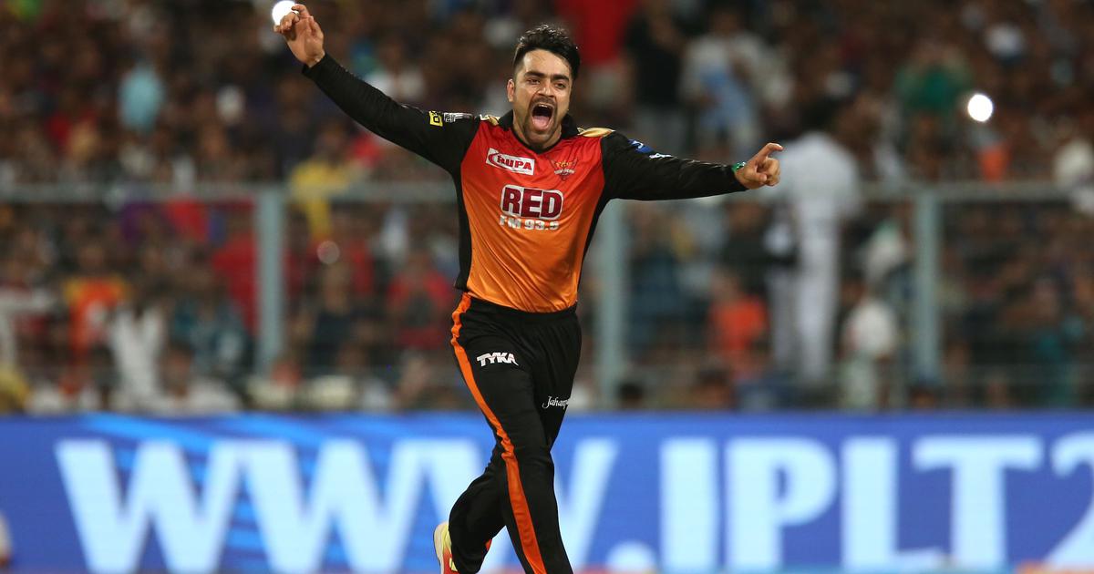 Rashid Khan mimics Muralitharan to pick Rajasthan's Wicket