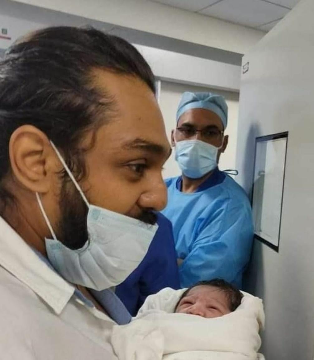 Late actor Chiranjeevi Sarja's wife gives birth to baby boy