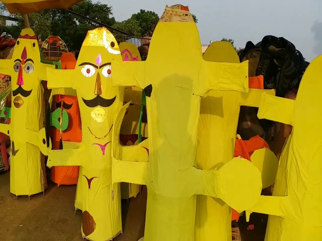 राजस्थान में कोविड-19, Ravan effigy