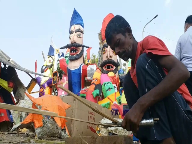 राजस्थान में कोविड-19, Ravan effigy