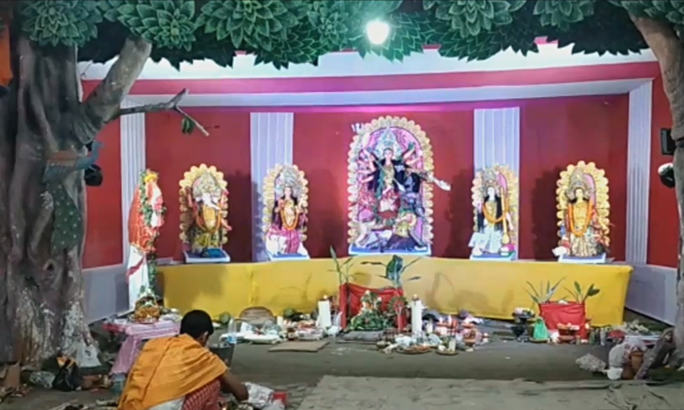 Durga puja at Nalbari amid covid protocol