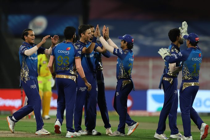 Mumbai Indians beat Chennai Super Kings