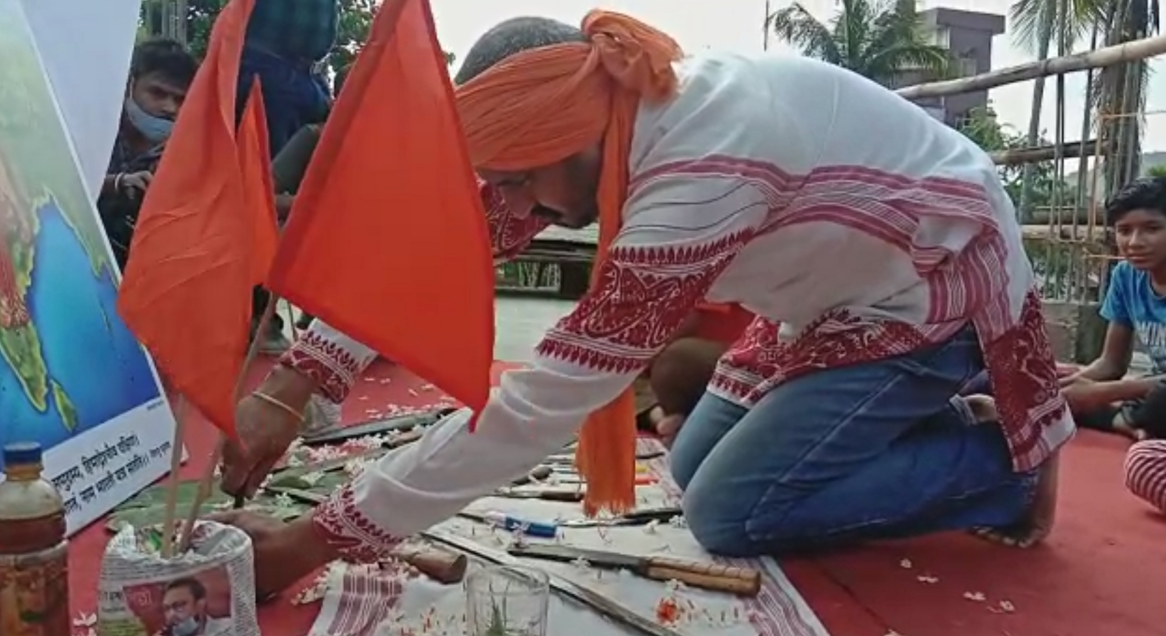 Arms puja at Guwahati by Hindu jagoran mancha