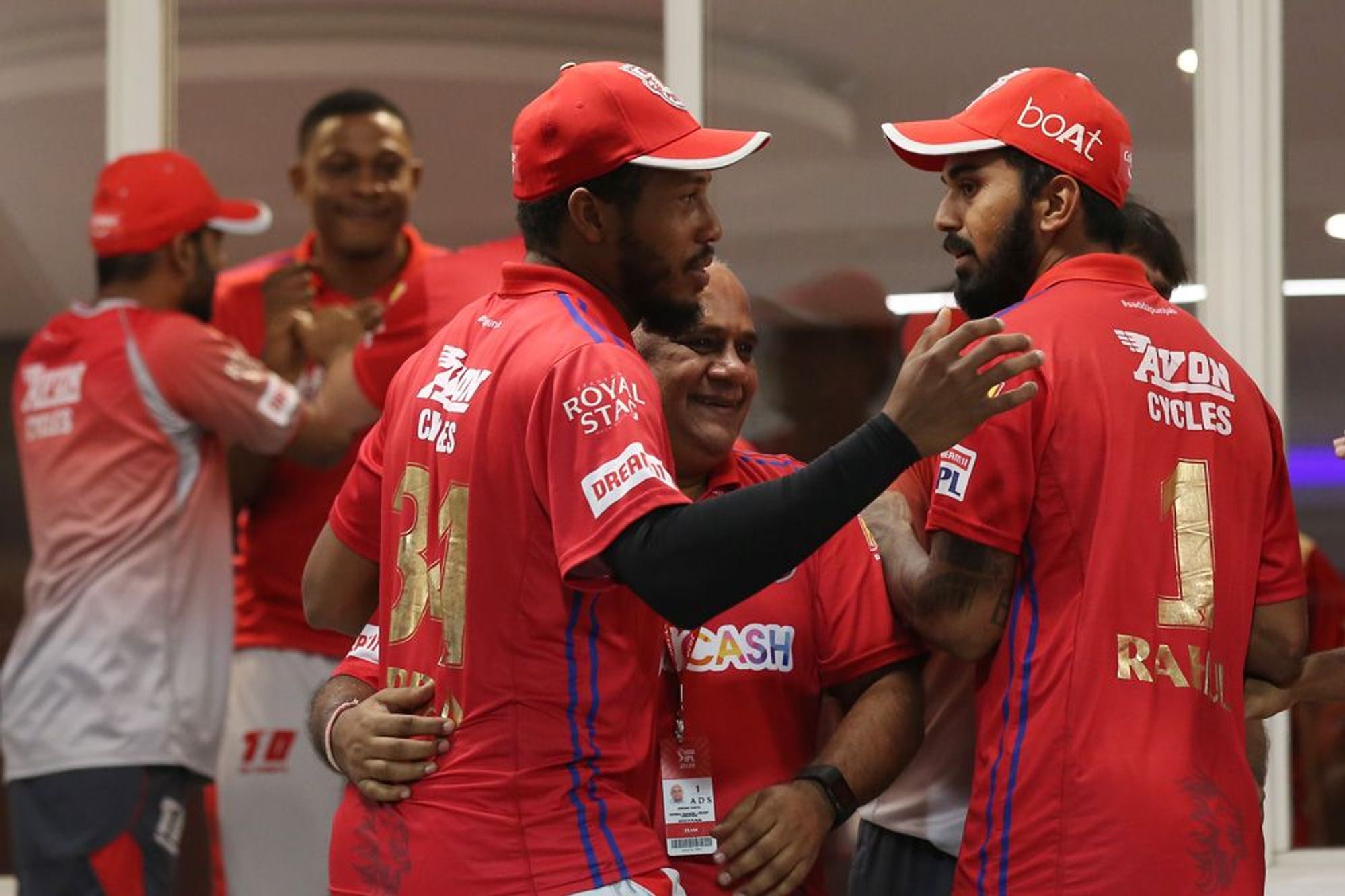 KXIP Players Celebrates There Win