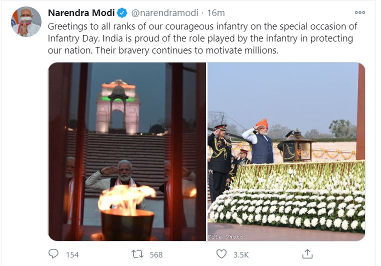 Prime Minister Narendra Modi's tweet