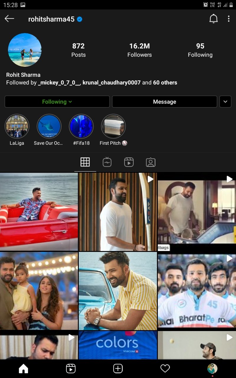 rohit sharma remove indian cricketer from social media bio