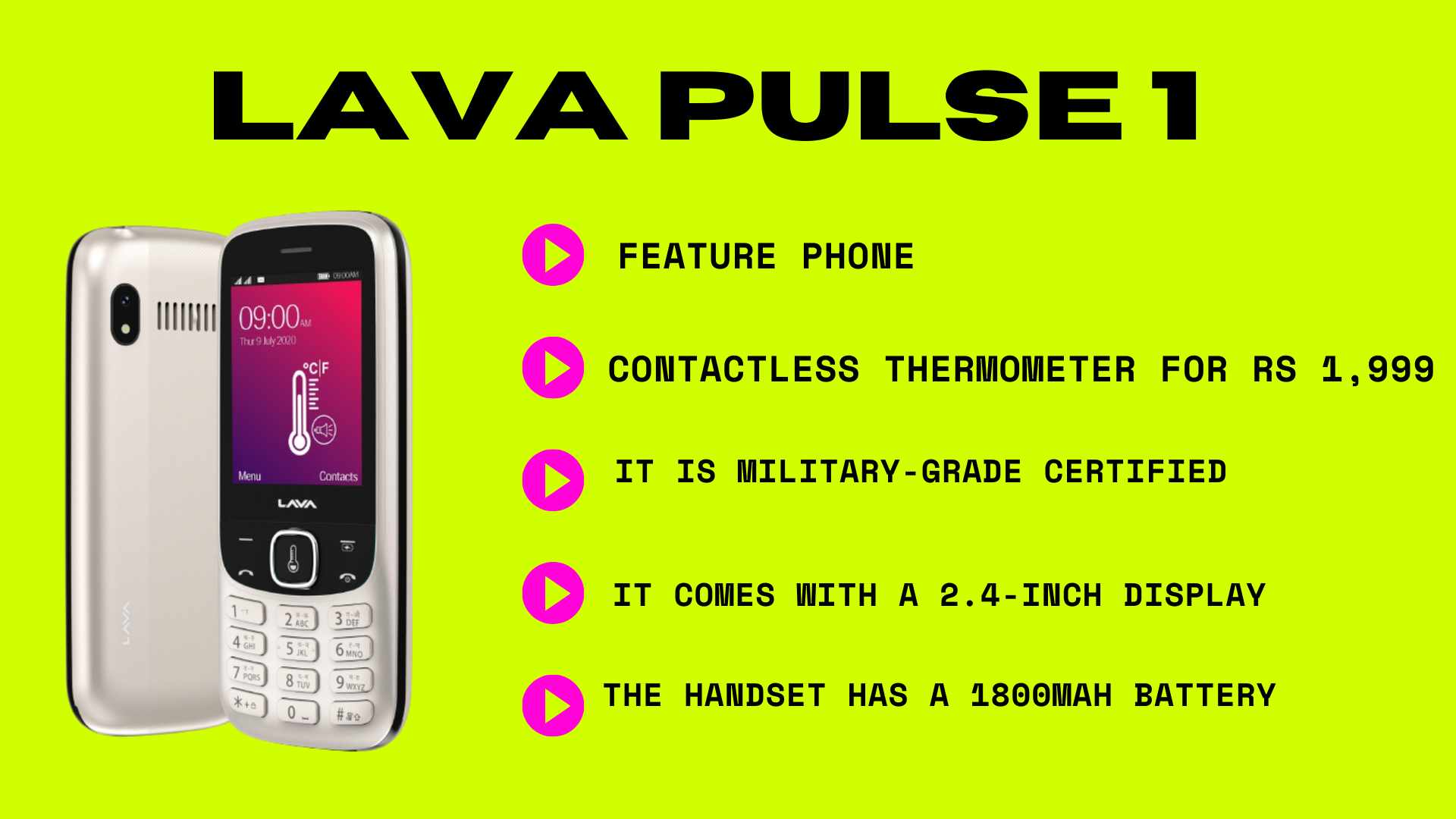 lave pulse 1 ,lava pusle 1 features