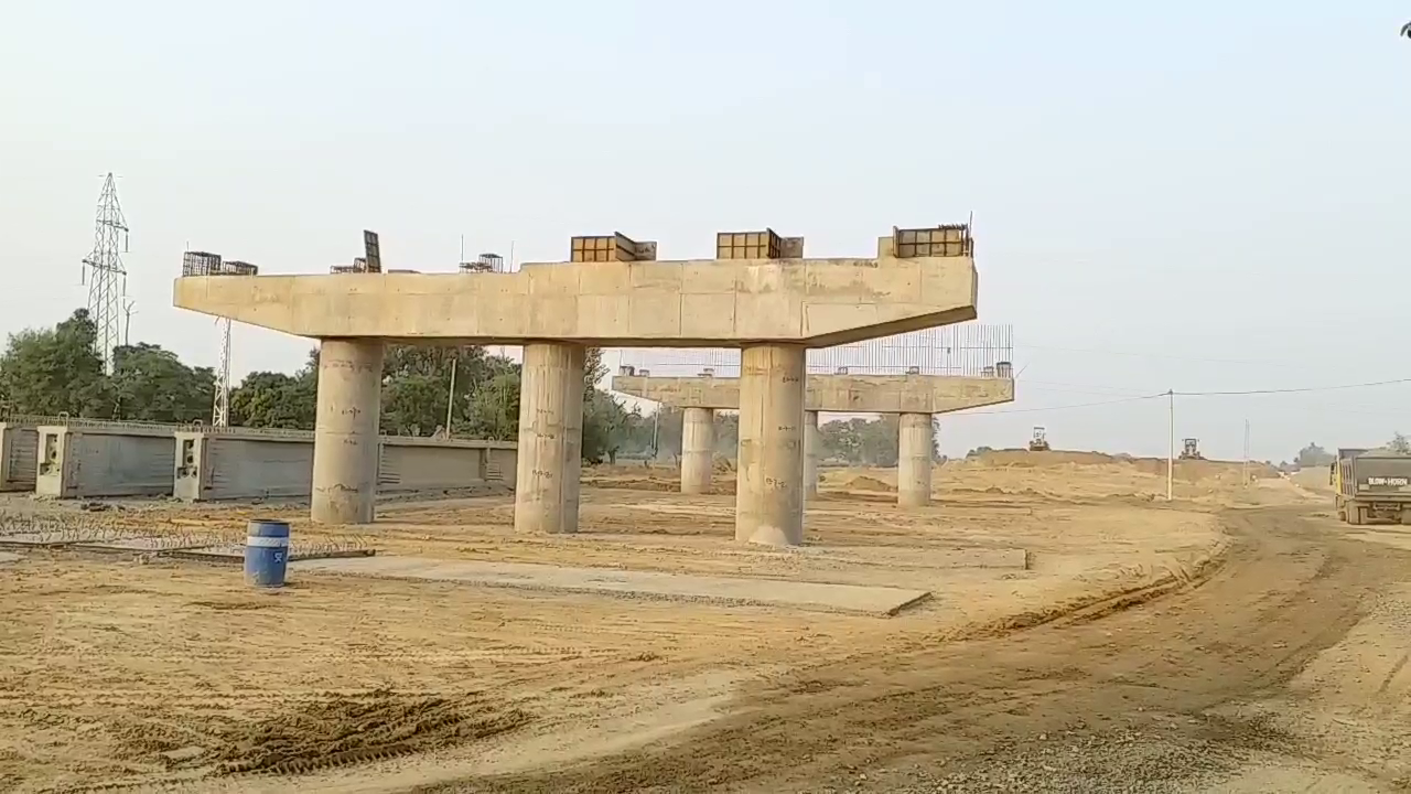 अलवर में एक्सप्रेसवे का निर्माण, Construction of expressway in Alwar