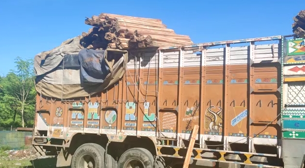 Wood seized,truck driver arrested in Srirampur