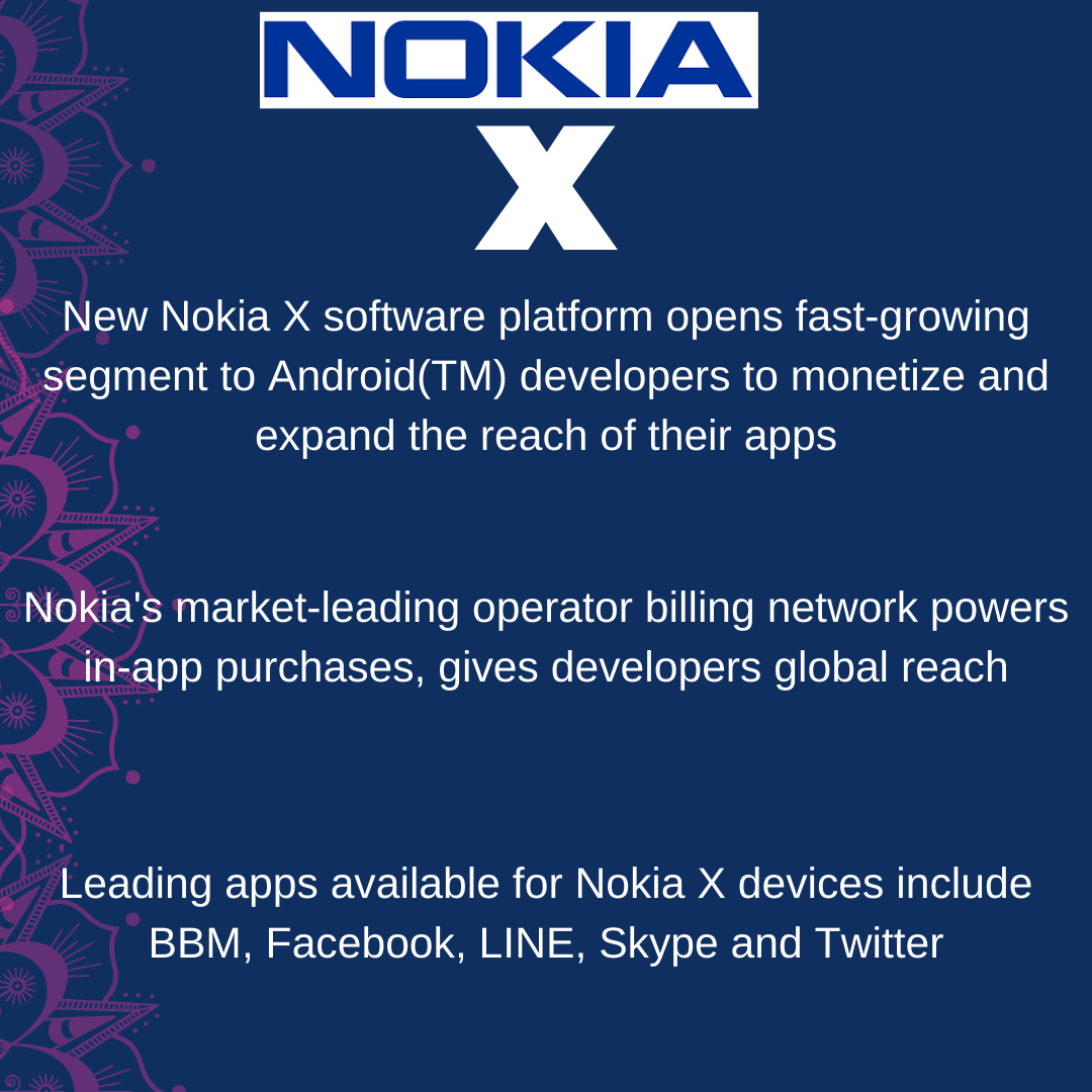 nokia x ,nokia x features