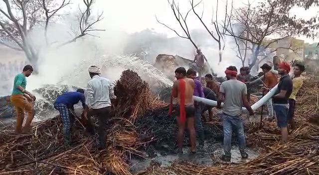 fire in dholpur,  dholpur news