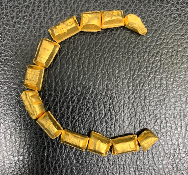 twelve-gold-biscuits-seized-at-shamshabad-airport-in-hyderabad