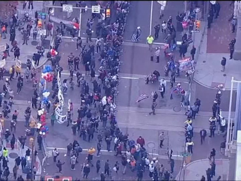 Phoenix protesters chant 'stop the illegal vote'