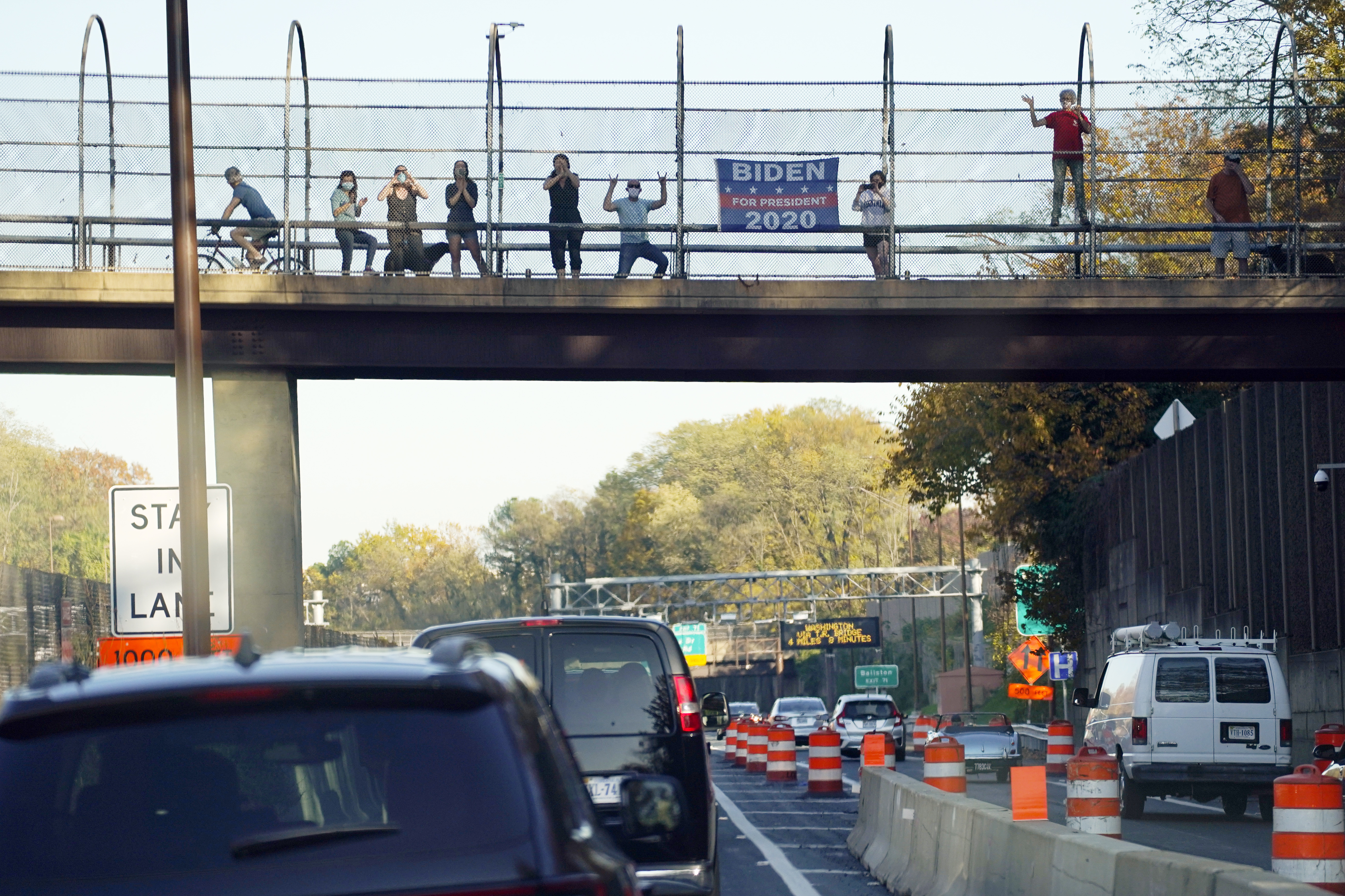 Trump welcomed back to DC with jeers after loss