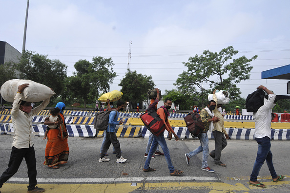 Migrants returning to their hometown