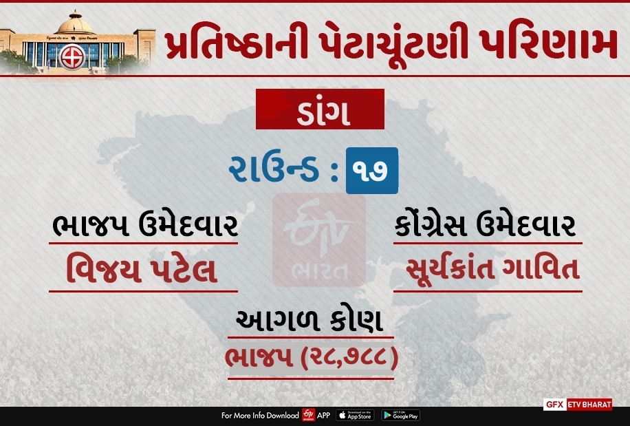 ડાંગ બેઠક પર ભાજપ આગળ