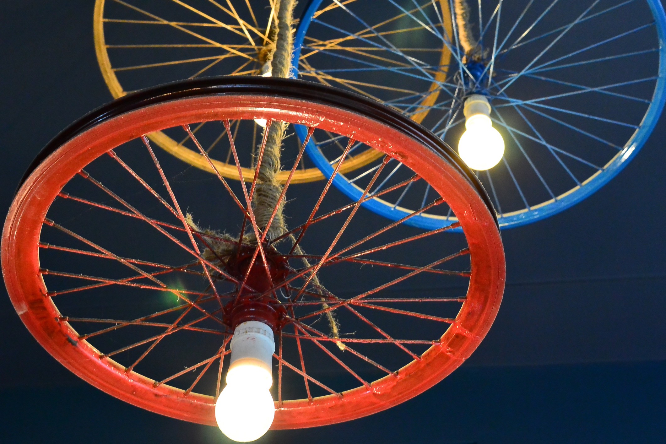 Hula Hoop Chandelier