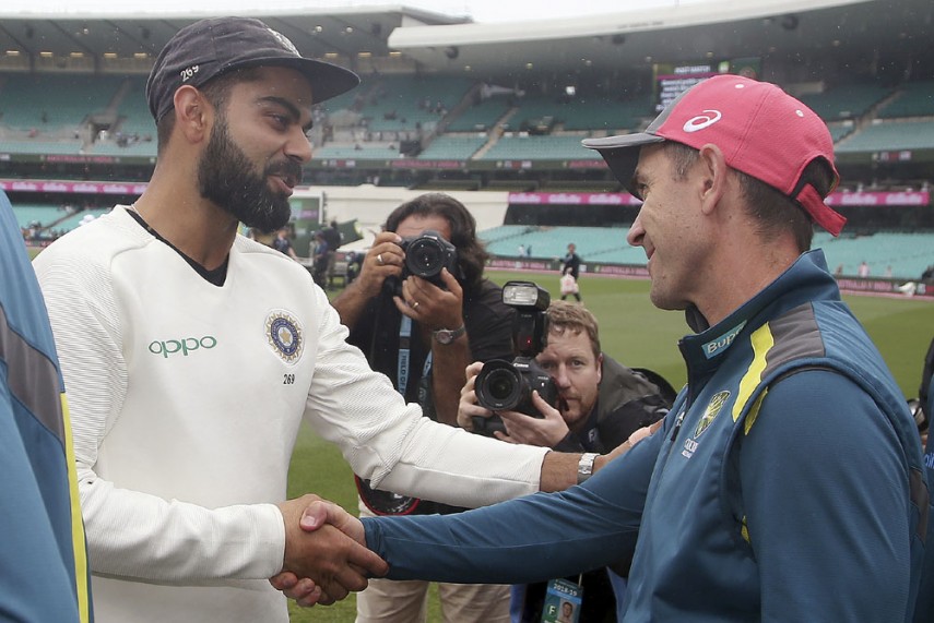 Australia head coach Justin Langer, Virat