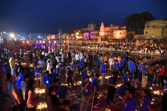 Ayodhya celebrates Ram's homecoming, lights 6 lakh diyas to break record