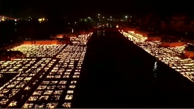 Ayodhya celebrates Ram's homecoming, lights 6 lakh diyas to break record