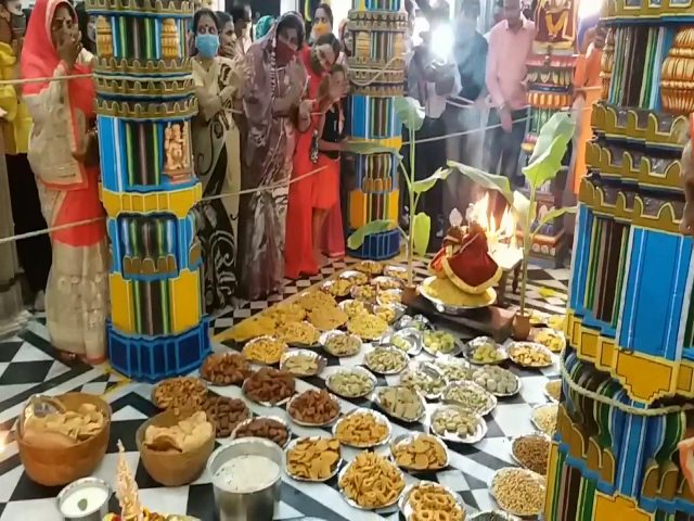 Govardhan Puja festival at Jaitu Sav Math