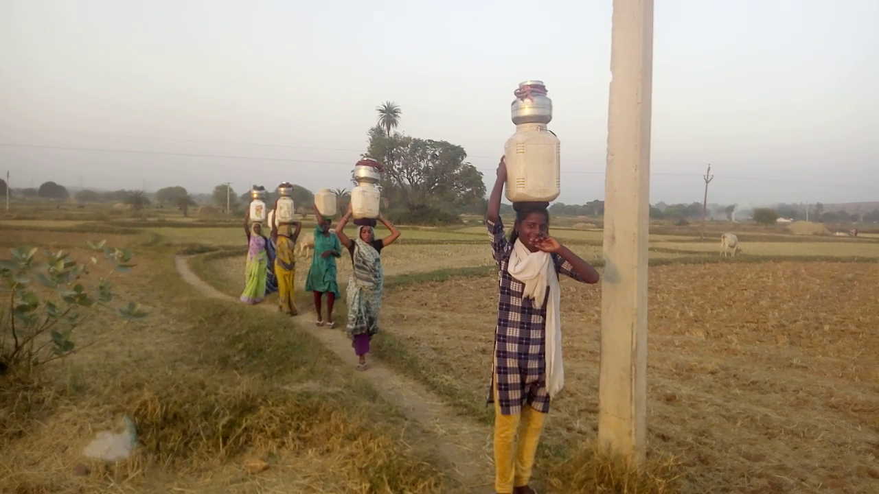 Villagers have to bring water away