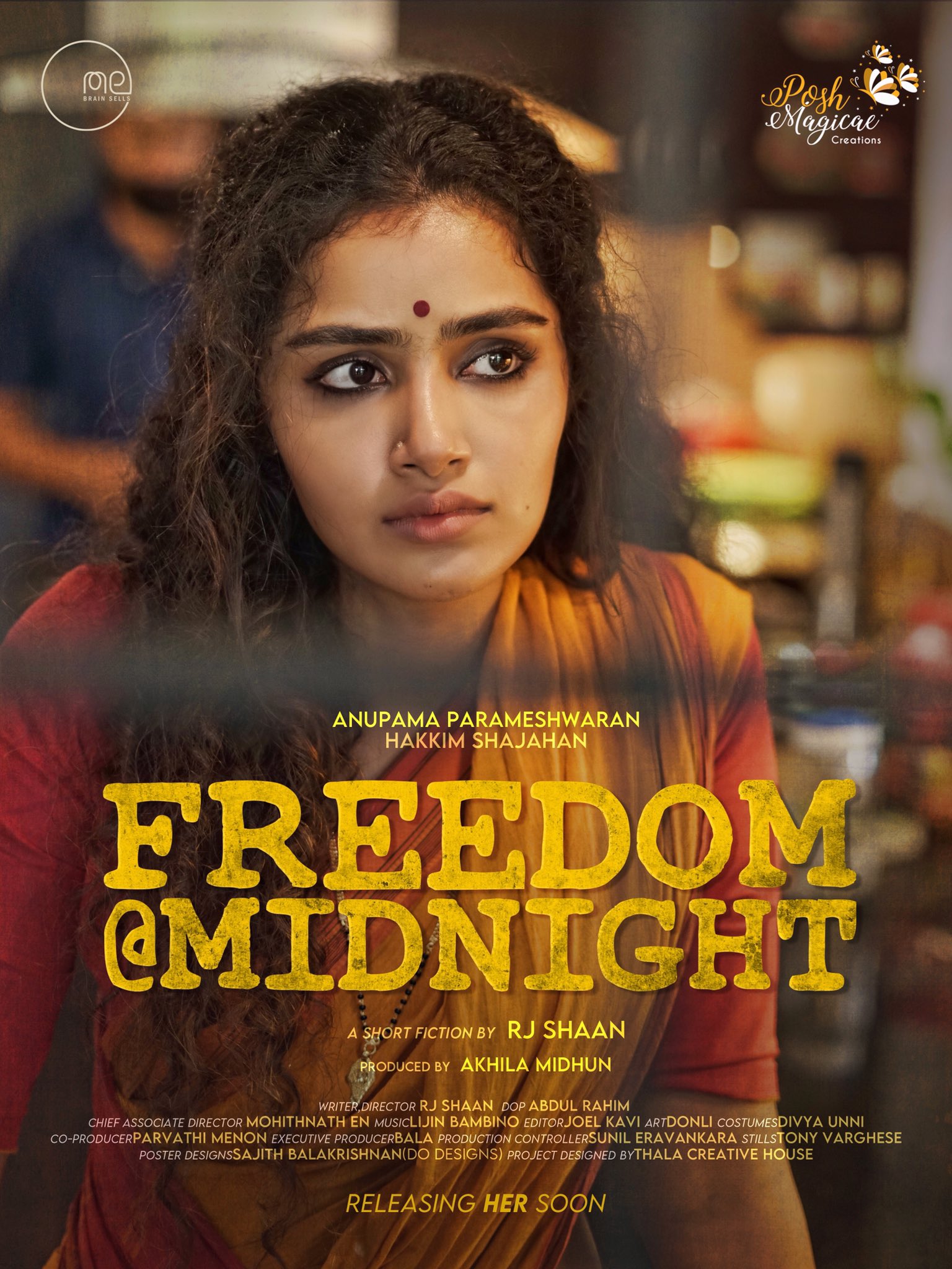 anupama parmeshwaran new short film freedom at night first look has released