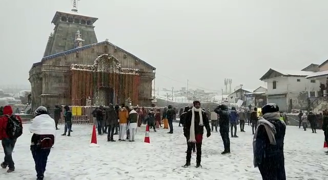 kedarnath snowfall news