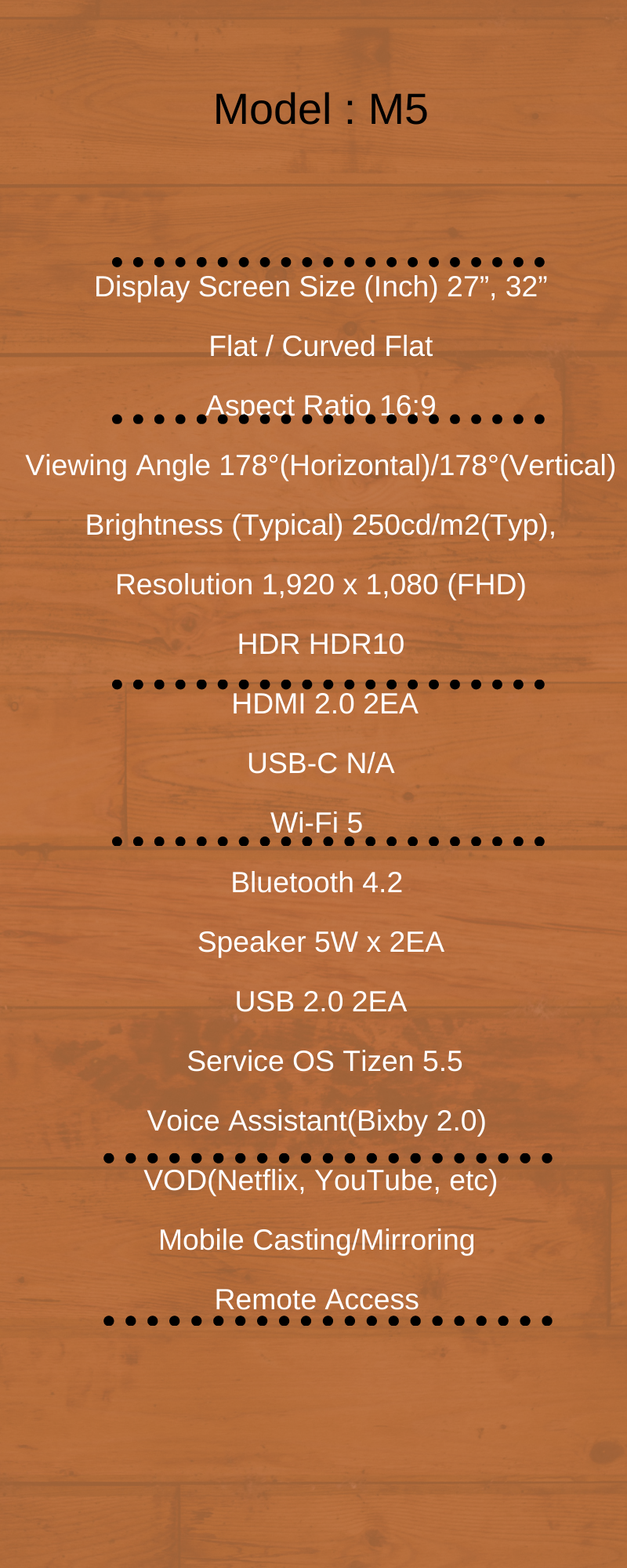 samsung smart monitor m5 features , M5