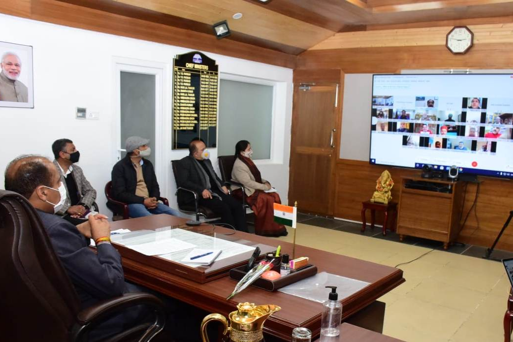 CM Jairam on media in a webinar on National Press Day held in Shimla
