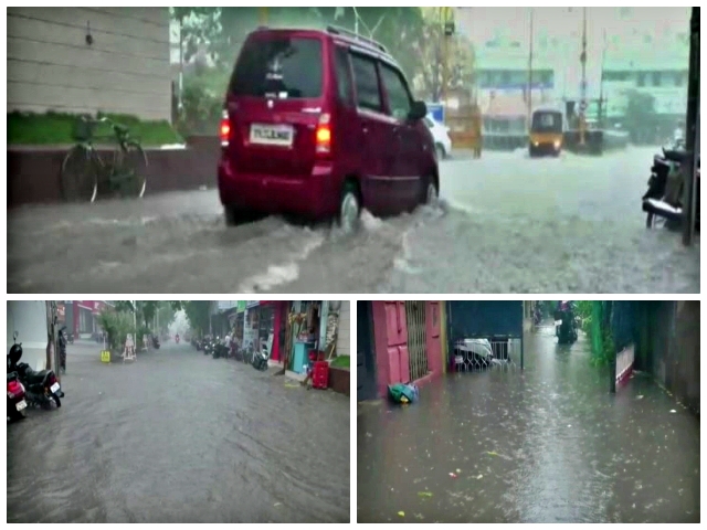 தூத்துக்குடியை சூழ்ந்த மழை வெள்ளம்