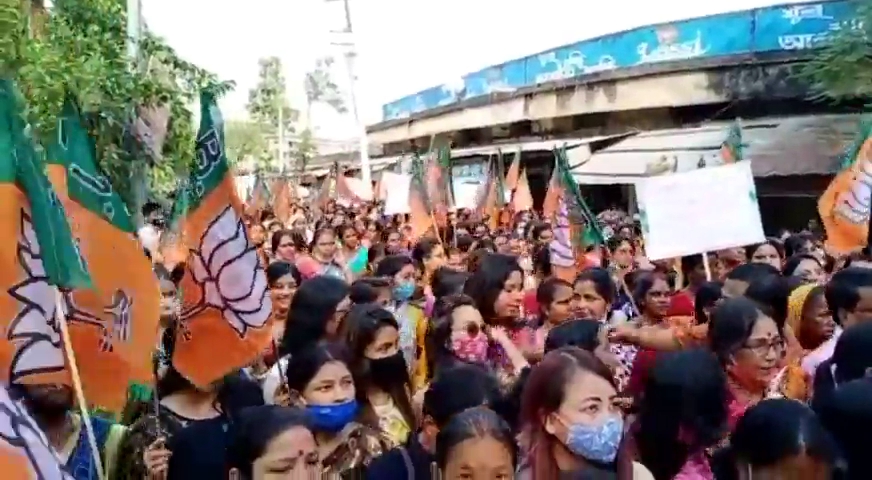 As_Karimganj _Karimganj_BJP_Woman_wings_protest_img_10036