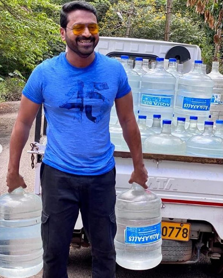 rishab shetty water can business