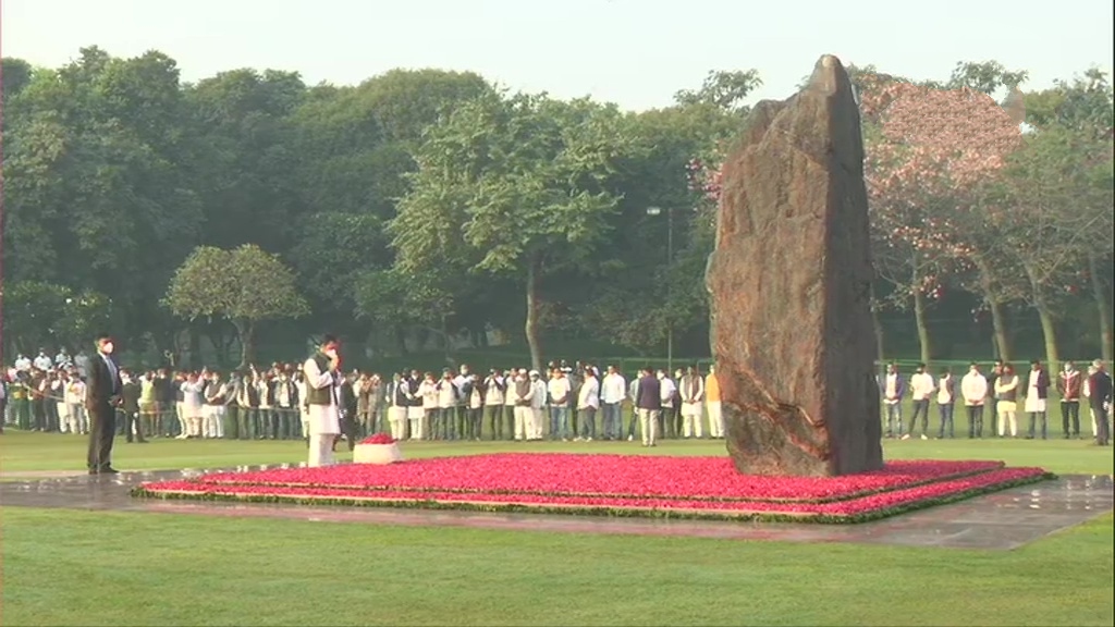 Congress leader Rahul Gandhi pays tribute to former Prime Minister and his grandmother IndiraGandhi