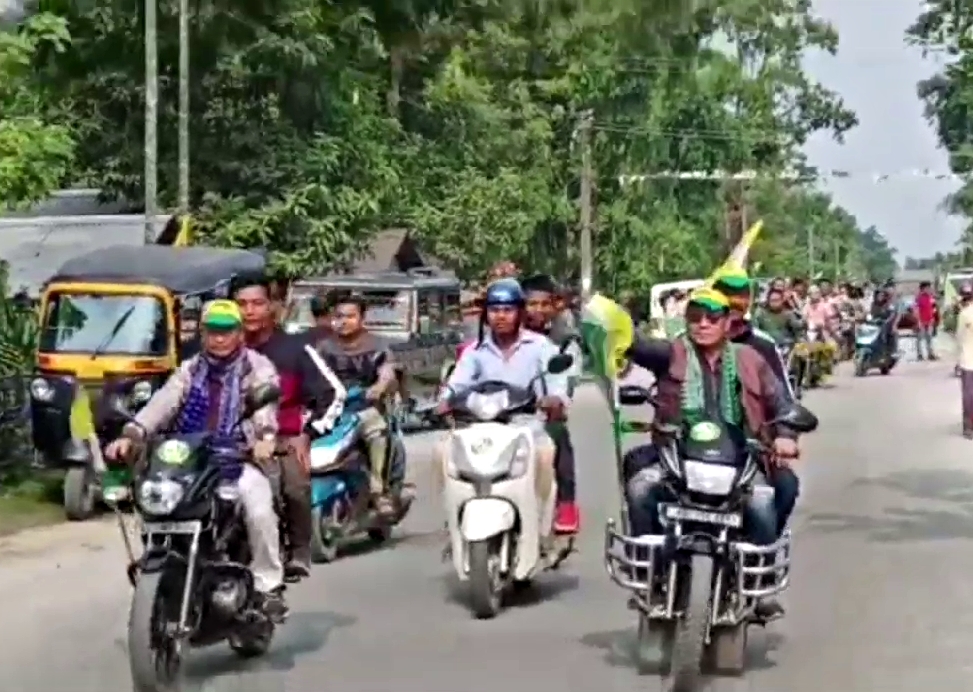 uppl bike rally at kokrajhar