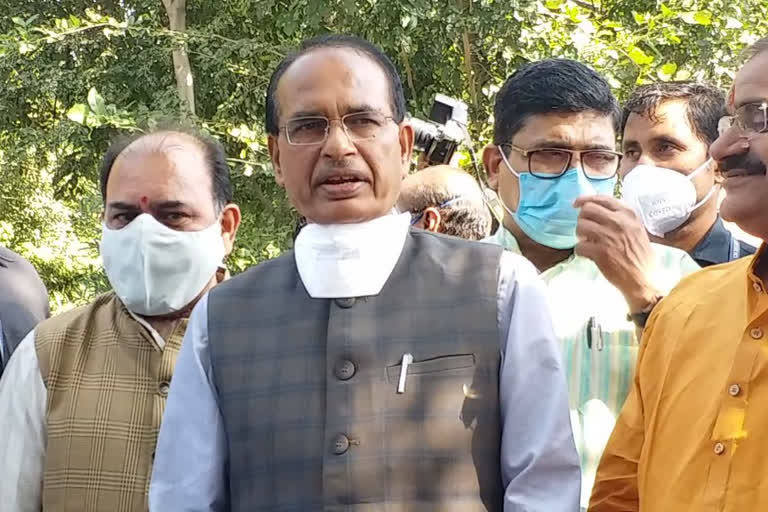 CM Shivraj on a tour of his home district