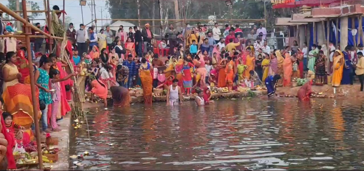 chhatt pooja celebrated in kondagaon