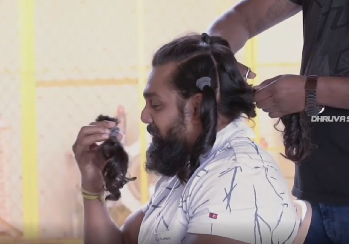 dhruva Sarja Haircut