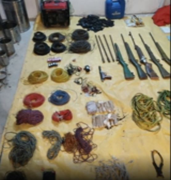 Maoist Camp Busted In Nuapada; Arms, Ammunition Seized