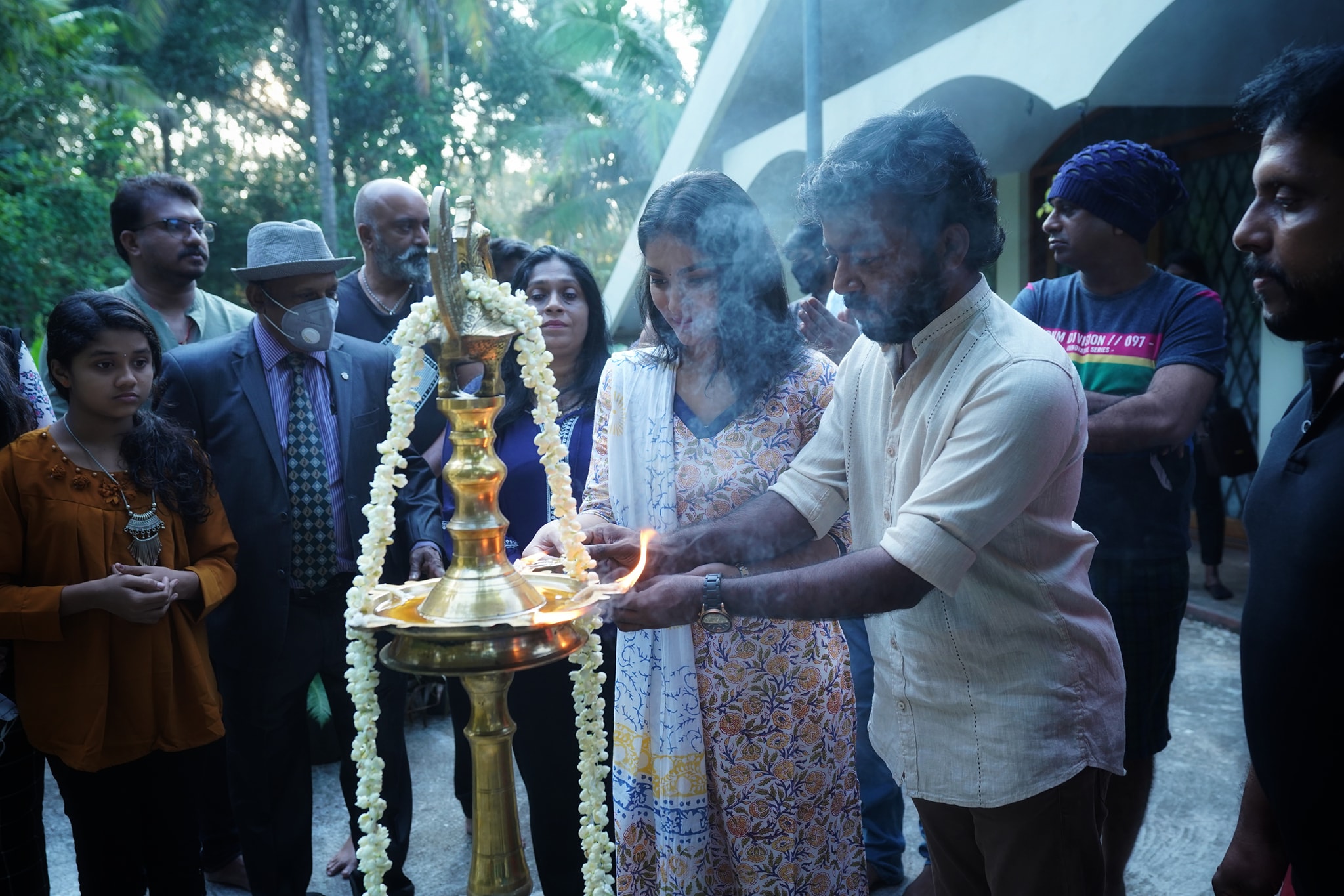 കൃഷ്‌ണൻകുട്ടി പണിതുടങ്ങി വാർത്ത  കൃഷ്‌ണൻകുട്ടി പണിതുടങ്ങി ചിത്രീകരണം വാർത്ത  തൊടുപുഴ ഷൂട്ടിങ്ങ് വാർത്ത  വിഷ്‌ണു ഉണ്ണികൃഷ്‌ണൻ സാനിയ ഇയ്യപ്പൻ സിനിമ വാർത്ത  film shooting commenced thodupuzha news  krishnankutty pani thudangi film shooting news  saniya iyyappan film shooting news  vishnu unnikrishnan news