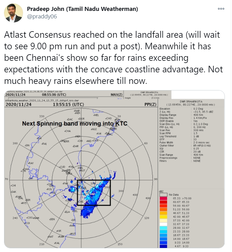 வெதர்மேன் பிரதீப் ஜான் ட்விட்