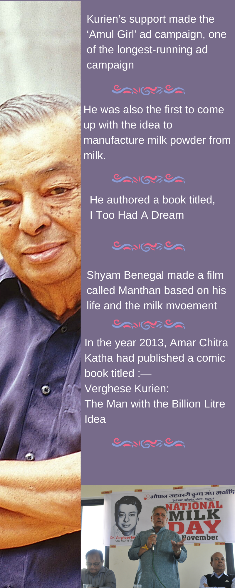 Dr. Verghese Kurien,milkman of india