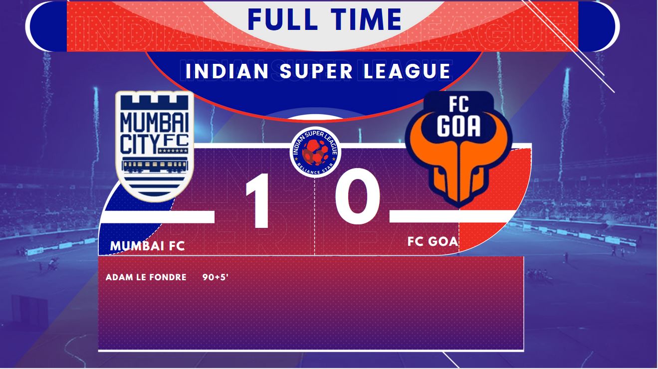 ISL 7 - Mumbai beat Goa 1-0