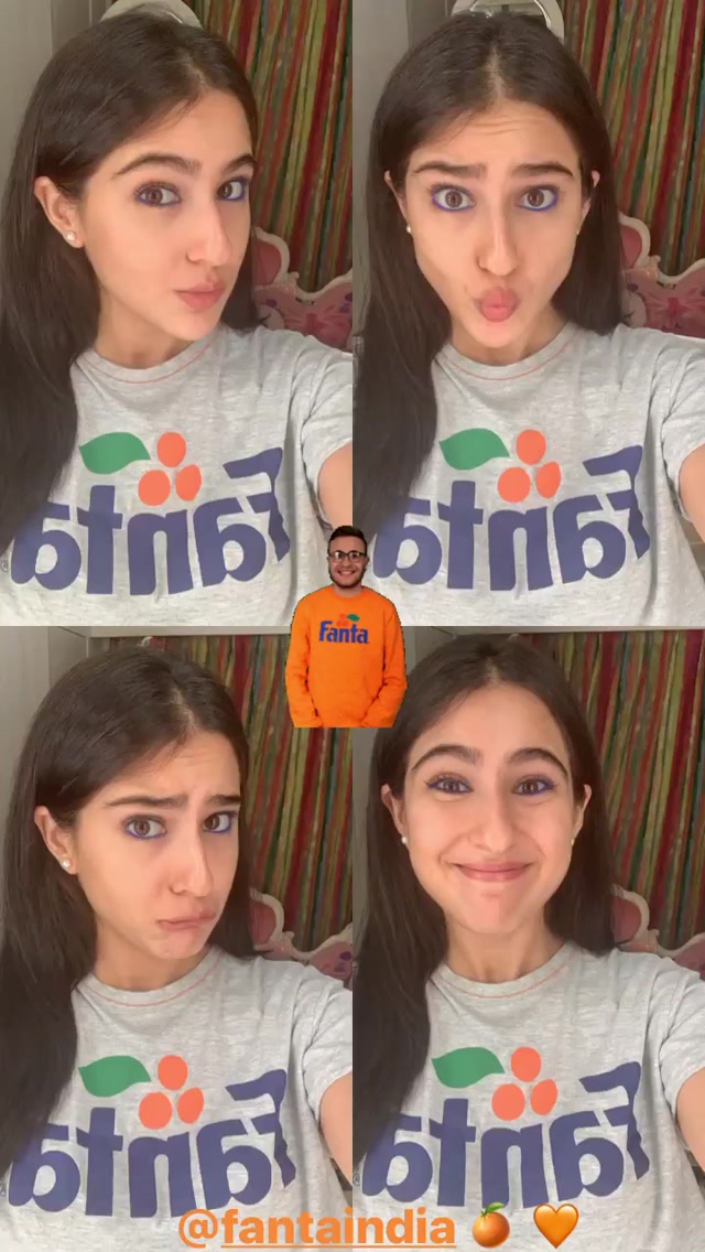 Sara Ali Khan makes funny faces in latest Insta post.